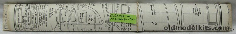 Cleveland 1/16 1933 Great Lakes Sport Trainer - Plans and Printwood for a Flying Wooden Model Airplane, SF-16 plastic model kit